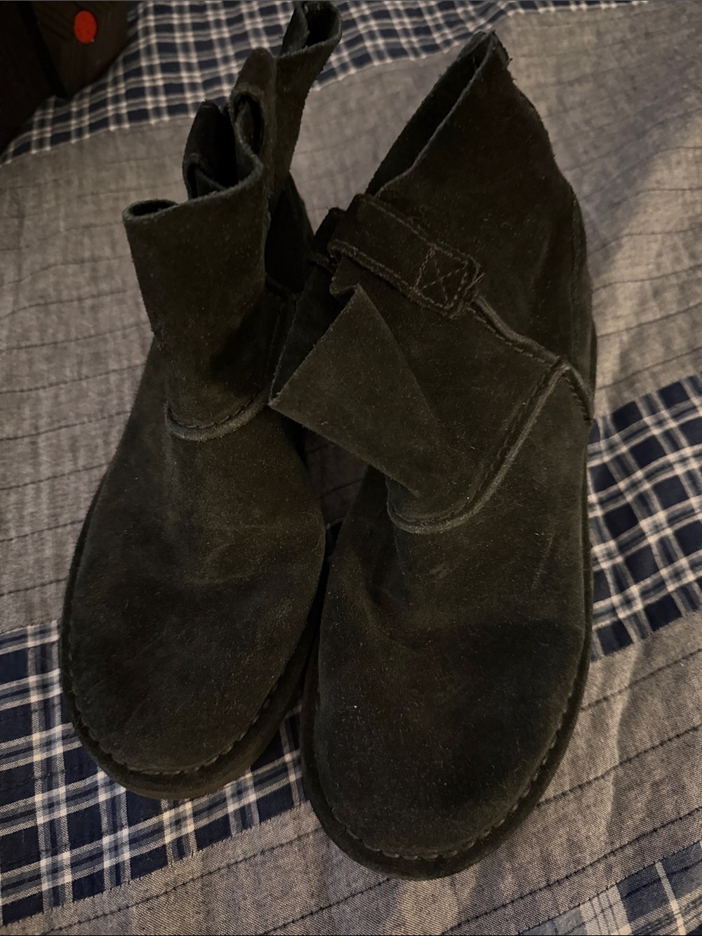 Black Suede Ugg Ankle Boots